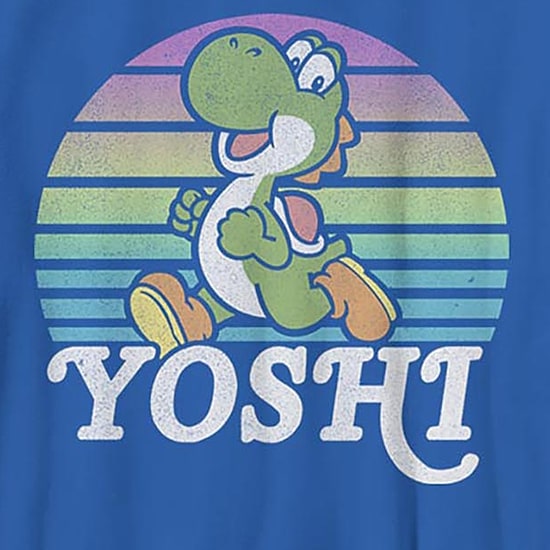 Little & Big Kid Boys Crew Neck Short Sleeve Slim Fit Super Mario Yoshi Graphic T-Shirt