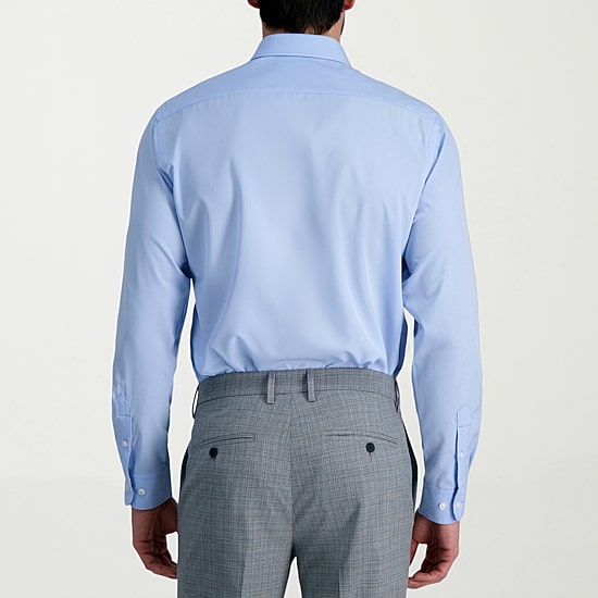 Haggar Smart Wash Mens Classic Fit Easy Care Long Sleeve Dress Shirt