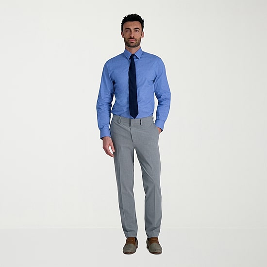 Haggar Premium Comfort Mens Classic Fit Easy Care Long Sleeve Dress Shirt