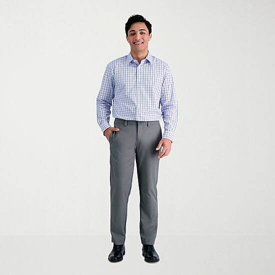 Haggar Premium Comfort Mens Classic Fit Easy Care Long Sleeve Dress Shirt