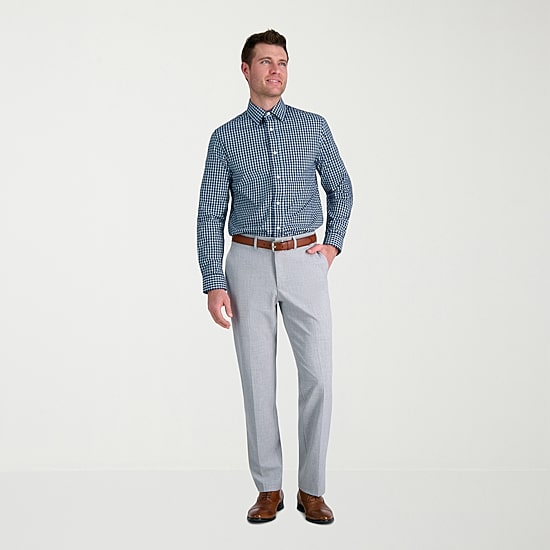 Haggar Premium Comfort Mens Slim Fit Easy Care Long Sleeve Dress Shirt