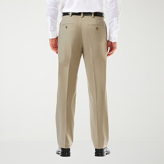 Haggar Cool 18 Pro Mens Classic Fit Flat Front Pant