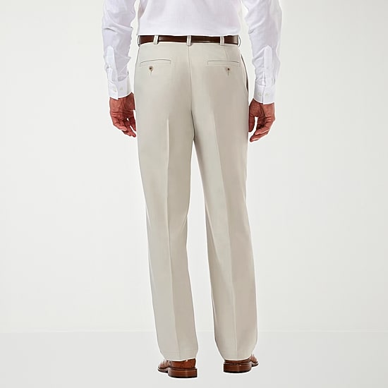 Haggar Cool 18 Pro Mens Classic Fit Pleated Pant