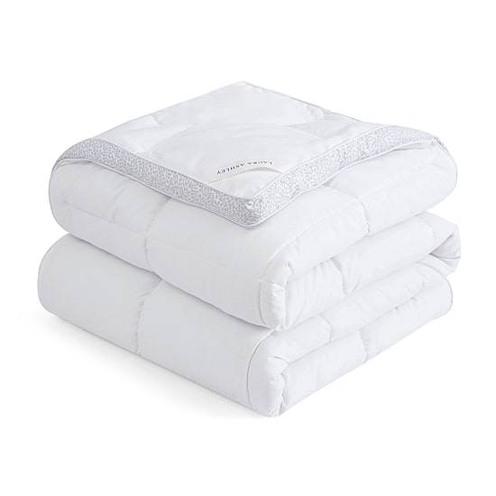 Laura Ashley All Seasons Down Alternative Comforter With Printed Gusset