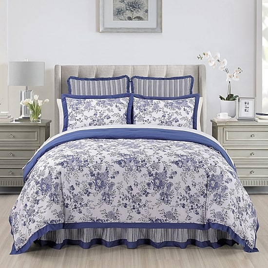 Laurel Manor Toile Garden Comforter Set