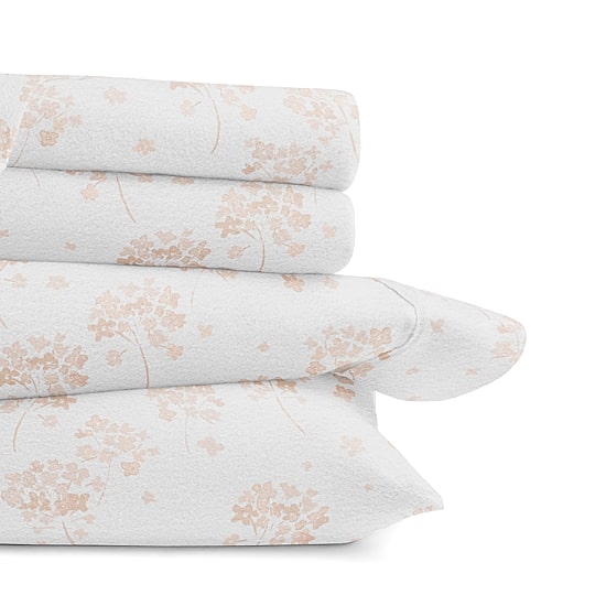 Casual Comfort Solid and Print Flannel Sheet Set