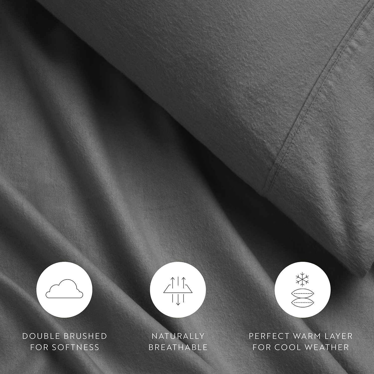 Casual Comfort Solid and Print Flannel Sheet Set