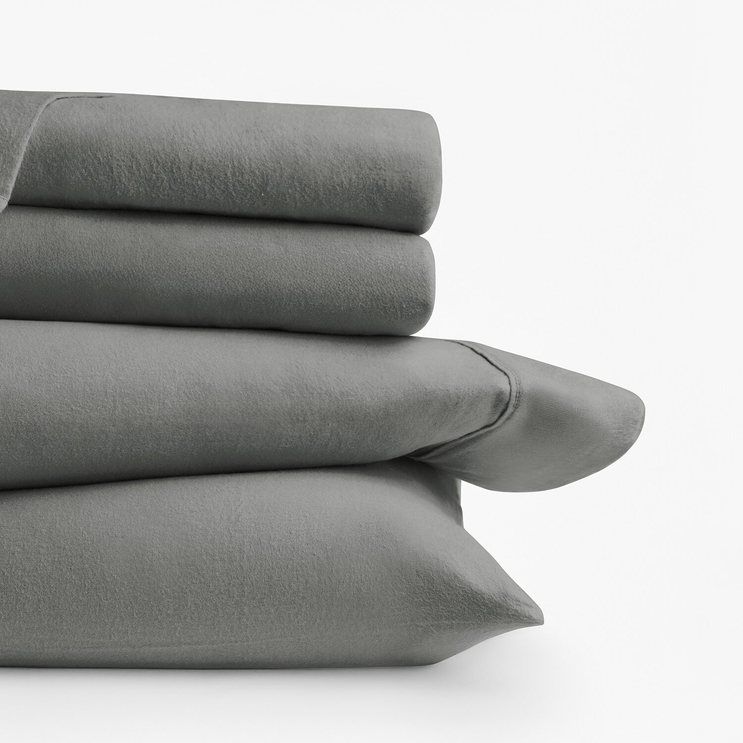 Casual Comfort Solid and Print Flannel Sheet Set