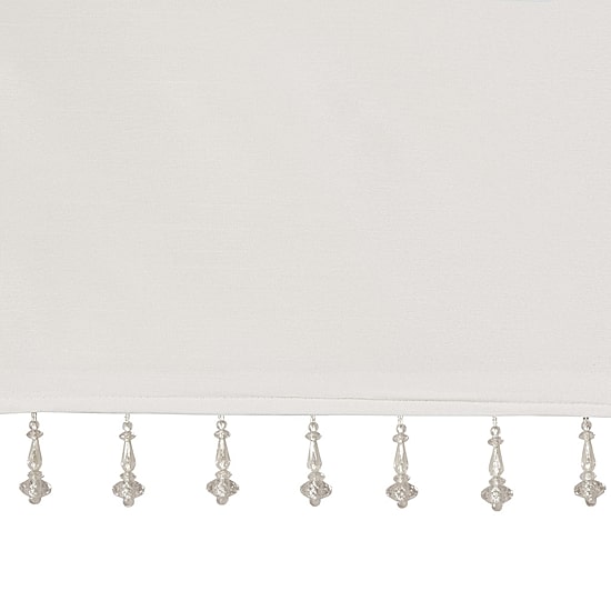 Madison Park Natalie 50"W X 26"L Lightweight Twisted Tab Top Tailored Valance