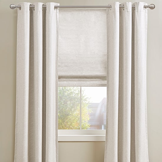 Madison Park Leighton Energy Saving Cordless Room Darkening Roman Shade