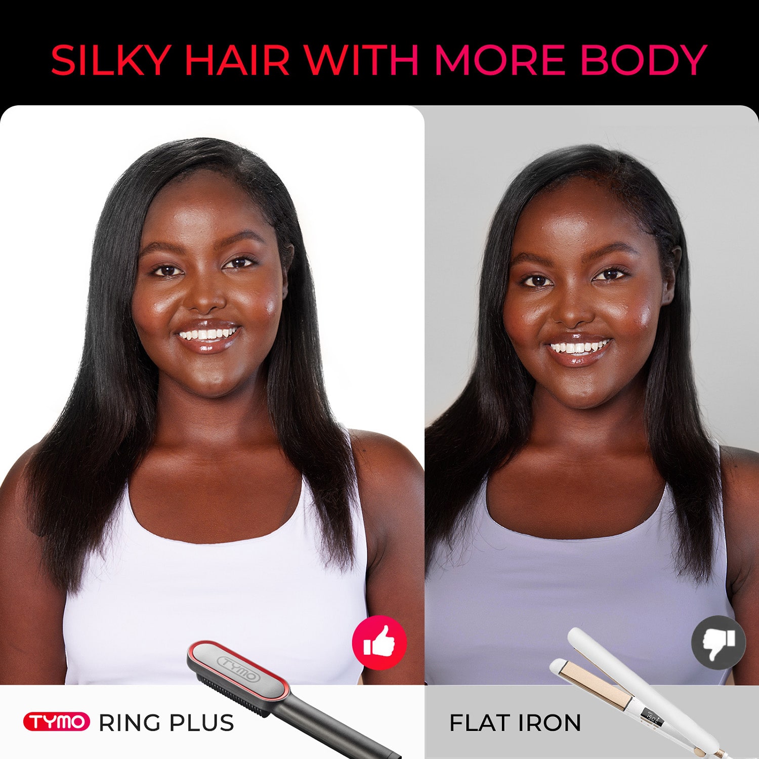 TYMO Ring Plus Hair Straightening Comb