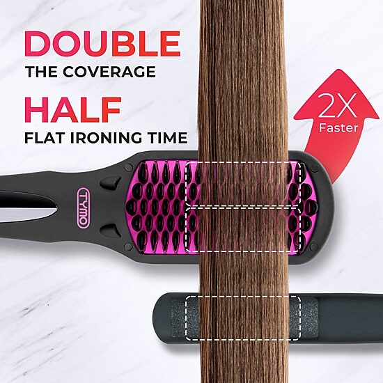 TYMO Ionic 30s Heat Up Hair Straightening Brush