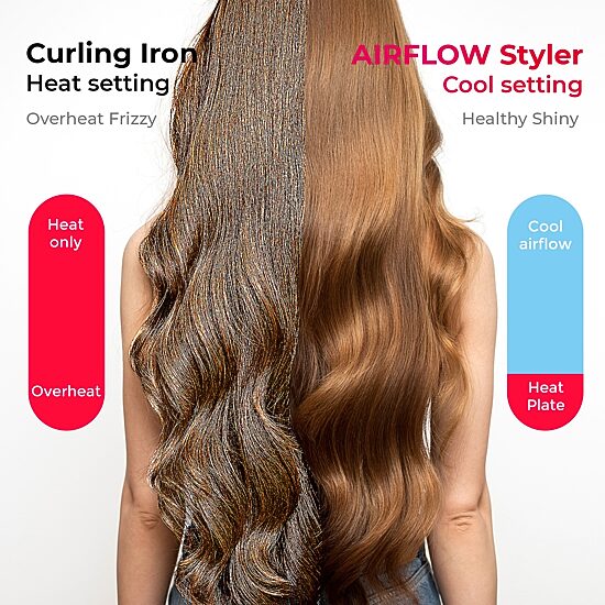 TYMO Airflow 50s Fast Heat Up 1" 2 In 1 Curler & Flat Iron Flat Iron