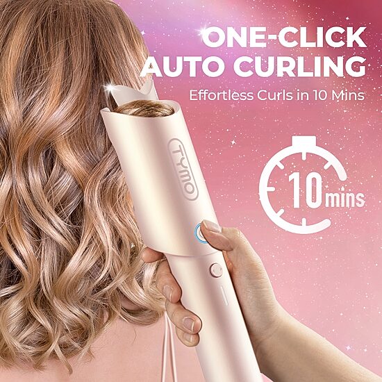 TYMO Curlgo 1" One-Click Cordless Auto Curling Iron