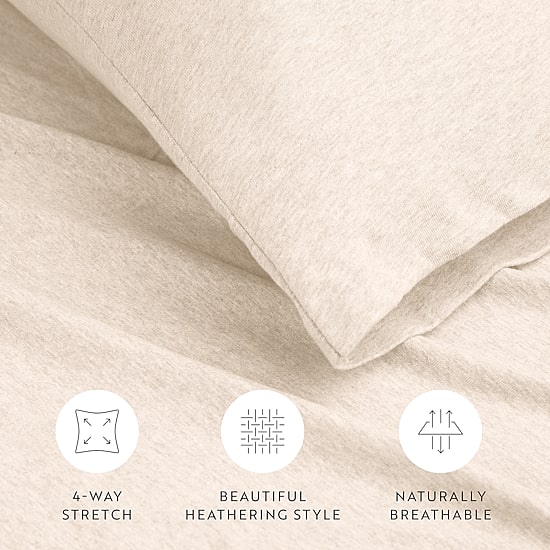 Casual Comfort Jersey Knit Deep Pocket Sheet Set