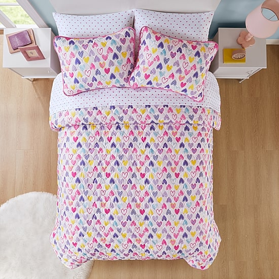 INK+IVY Kids Multi Heart Quilt Set