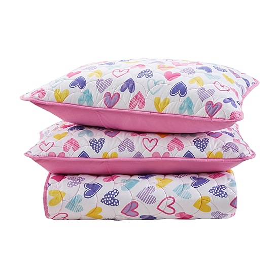 INK+IVY Kids Multi Heart Quilt Set