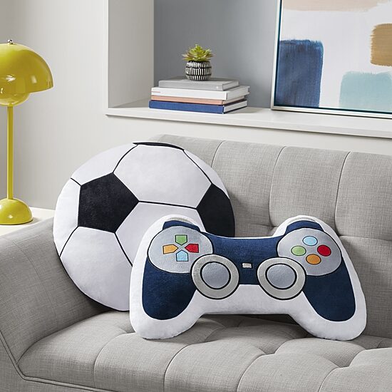 INK+IVY Kids Game Controller Oblong Throw Pillow