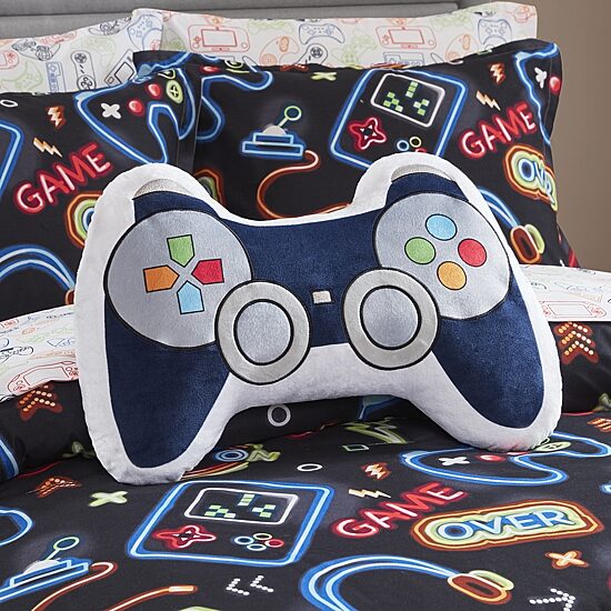 INK+IVY Kids Game Controller Oblong Throw Pillow