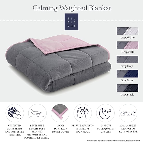 Ella Jayne Reversible Weighted Anti-Anxiety Blanket