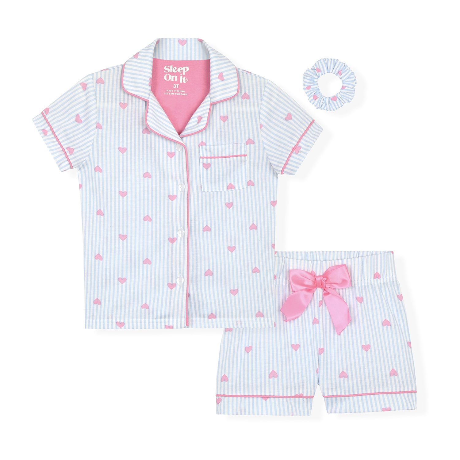Sleep On It Toddler Girls Short Sleeve 2-pc. Pajama Sets