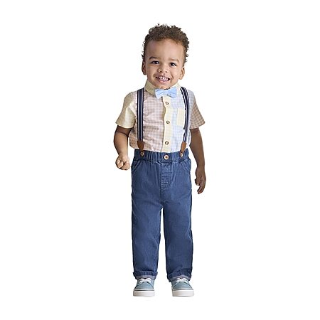 Little Lad Baby Boys 3-pc. Pant Set, Color: Brown - JCPenney