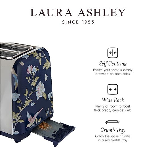 Laura Ashley 2-Slice Electric Toaster