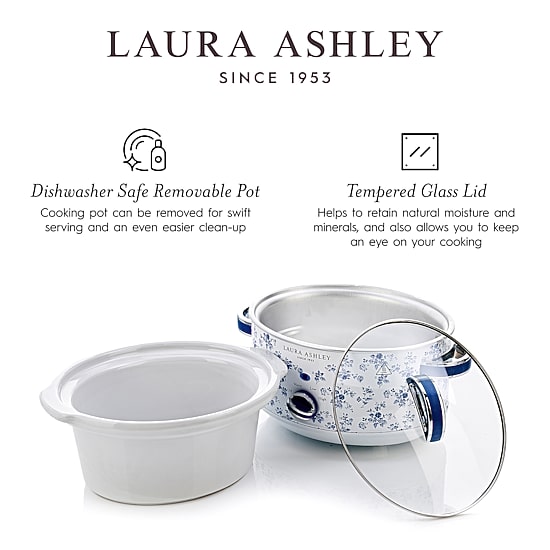 Laura Ashley 3 1/2 Qt Slow Cooker