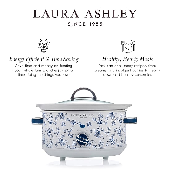 Laura Ashley 3 1/2 Qt Slow Cooker