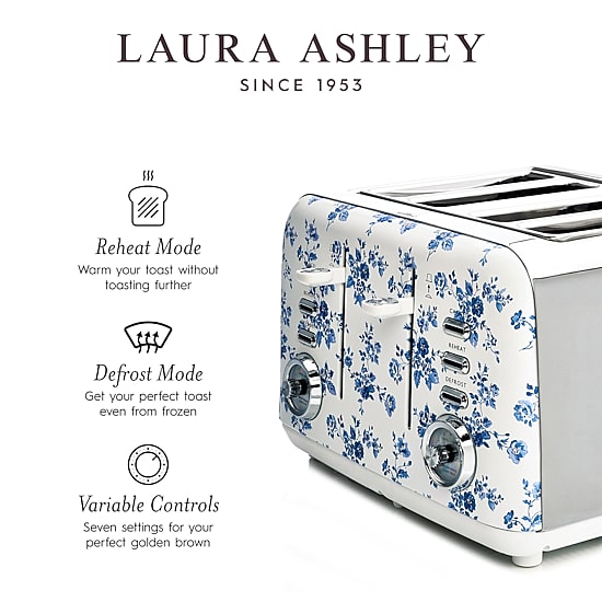 Laura Ashley 4-Slice Electric Toaster