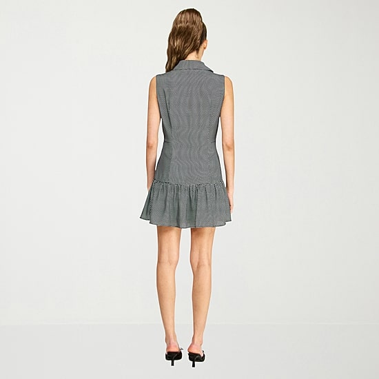 belle vie Womens Sleeveless Shirt Dress