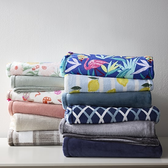 Home Expressions Velvet Plush Print Throw