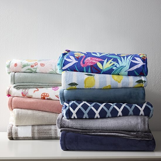 Home Expressions Velvet Plush Print Throw