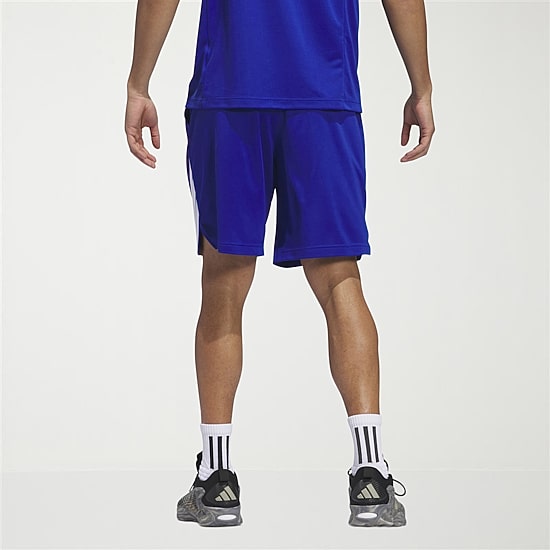 adidas 3 Stripe Mens Mid Rise 9" Basketball Short