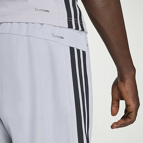 adidas Essential 3 Stripe Mens 9" Big and Tall Workout Shorts