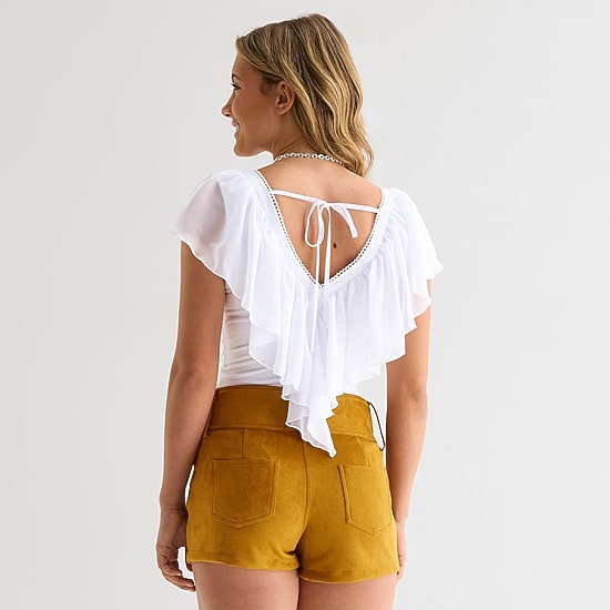 Forever 21 Womens Juniors V Neck Short Sleeve T-Shirt