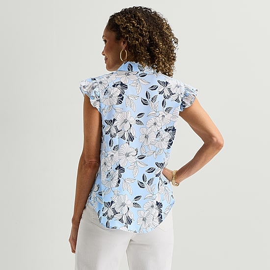 Liz Claiborne Womens Sleeveless Blouse