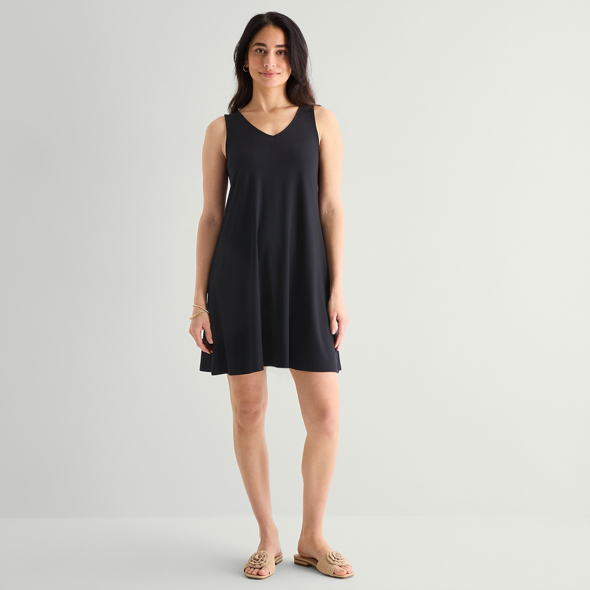 St. John's Bay Womens Sleeveless A-Line Dress
