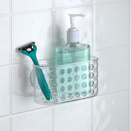 Kennedy International Clear Suction Bath Basket