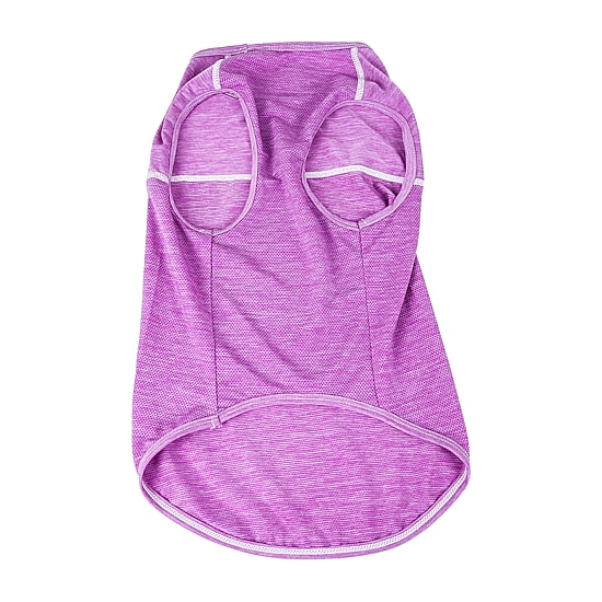 Pet Life ® Active 'Aero-Pawlse' Heathered Quick-Dry and 4-Way Stretch Performance Dog Tank Top T-Shirt