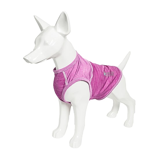 Pet Life ® Active 'Aero-Pawlse' Heathered Quick-Dry and 4-Way Stretch Performance Dog Tank Top T-Shirt