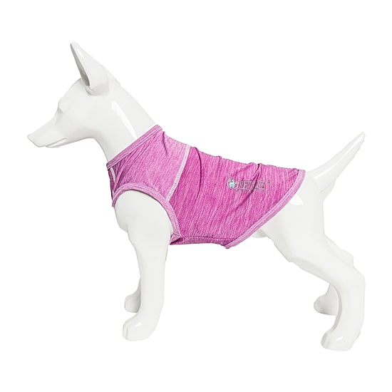 Pet Life ® Active 'Aero-Pawlse' Heathered Quick-Dry and 4-Way Stretch Performance Dog Tank Top T-Shirt