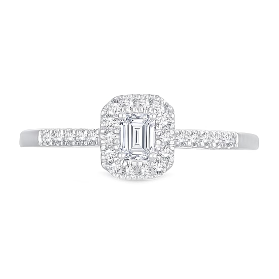 Womens 1/3 CT. T.W. Natural White Diamond 10K Gold Engagement Ring