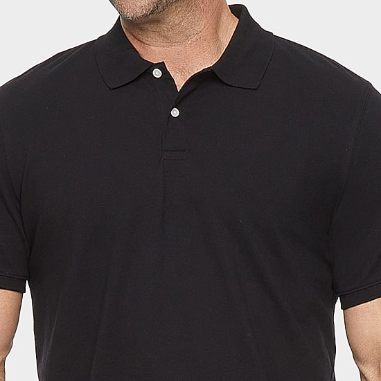 St. John's Bay Premium Stretch Big and Tall Mens Classic Fit Short Sleeve Polo Shirt