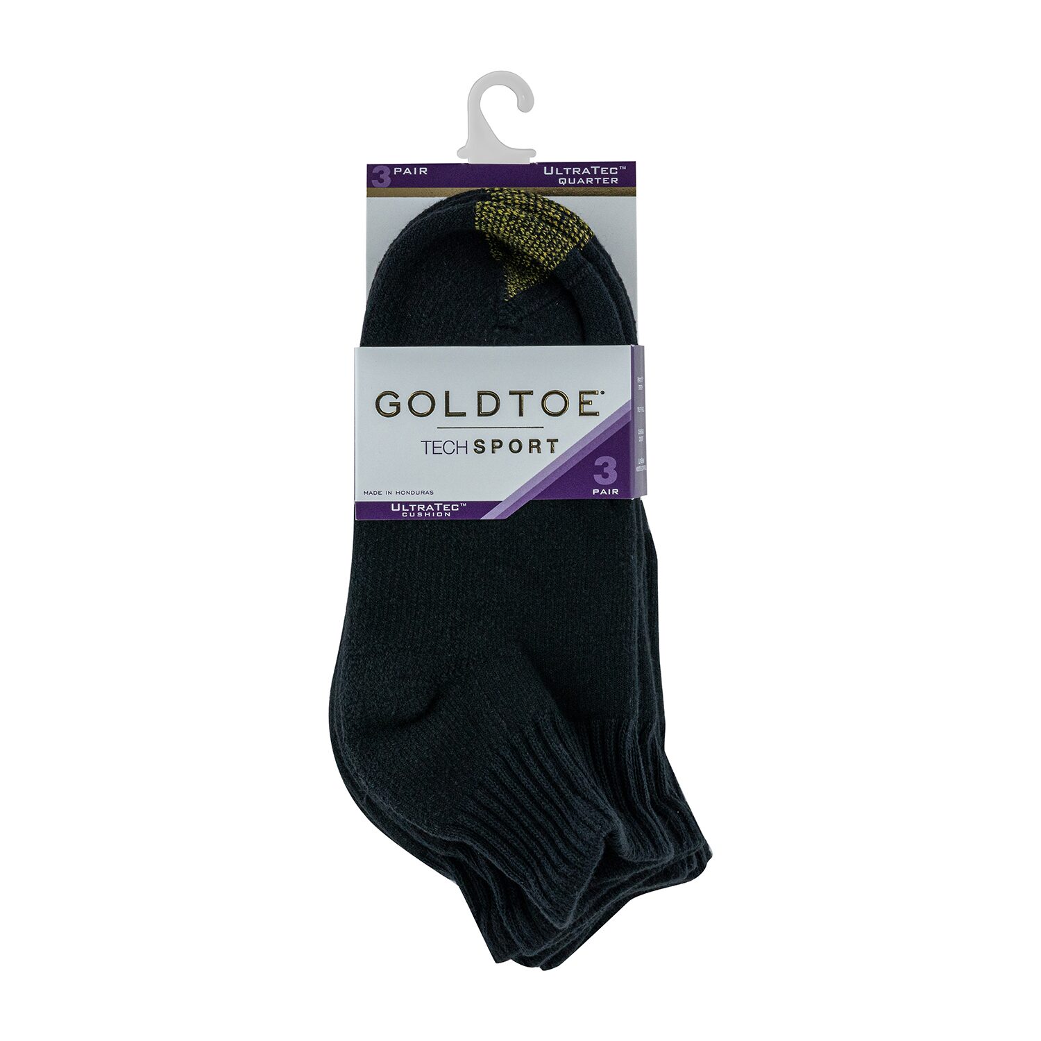 Gold Toe Ultra Tec Womens Multi-Pack 3 Pair Quarter Ankle Socks