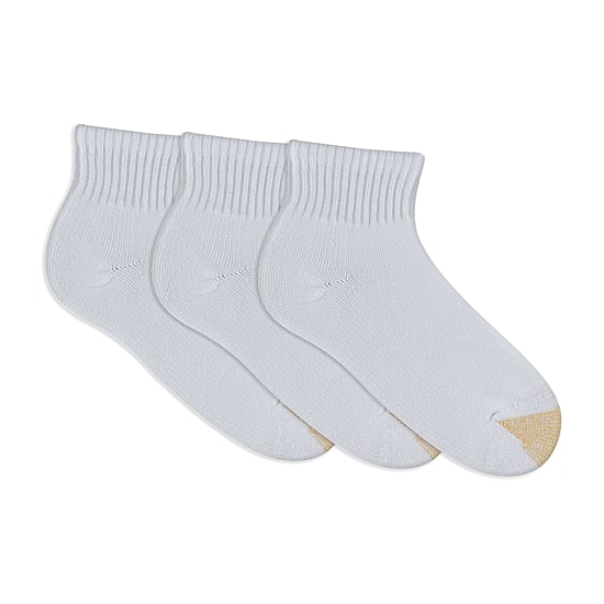 Gold Toe Ultra Tec Womens Multi-Pack 3 Pair Quarter Ankle Socks