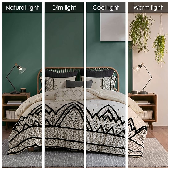 INK+IVY Marta 3 Piece Flax and Cotton Blended Comforter Set