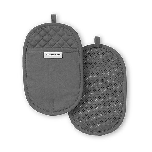 KitchenAid Asteroid Pot Holder Set, 2 Piece - Charcoal Grey