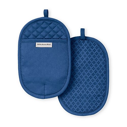 KitchenAid Asteroid Pot Holder Set, 2 Piece - Blue Willow