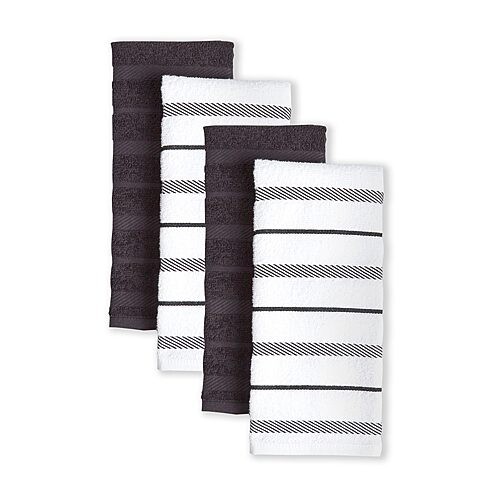 KitchenAid Albany 4-pc. Kitchen Towel Set, One Size, Black